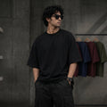 Solid Black Dropshoulder