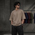 Solid Beige Dropshoulder